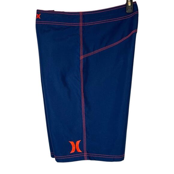 HURLEY 10" Surf Board Shorts Swim Trunks in Blue Men's 34 - Picture 1 of 12